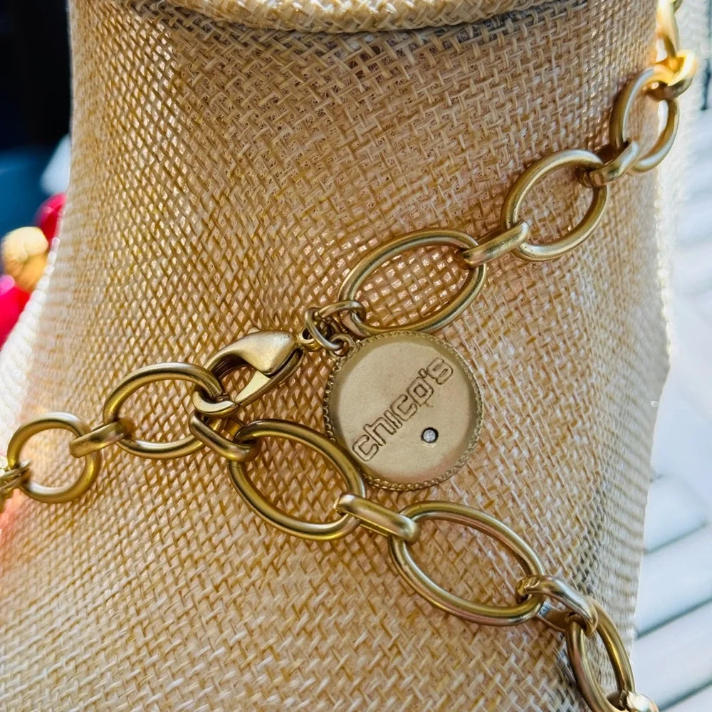 35th Anniversary Chicos Pendant Necklace  New!  $119 MSRP - Picture 3 of 5
